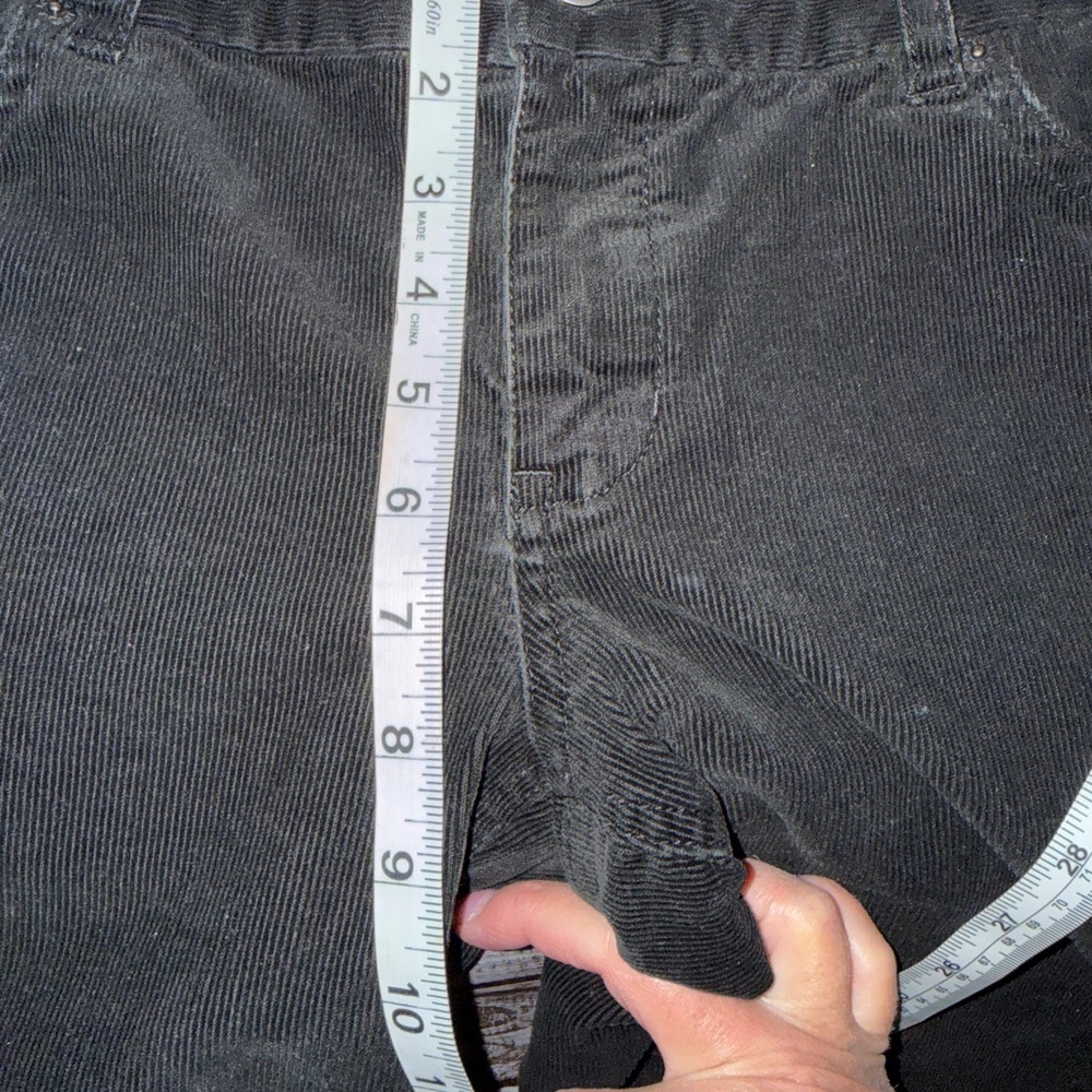 J. crew Black corduroy pants Size 10T tall 10 - Picture 5 of 6